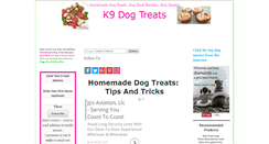 Desktop Screenshot of k9dogtreats.com